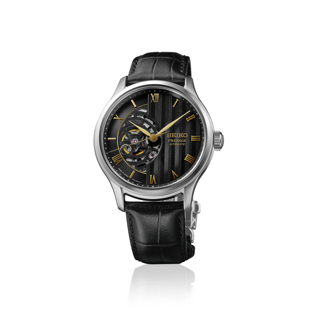 Seiko Presage Japanese Garden Open Heart 41.7mm Automatic Watch - HCB008J