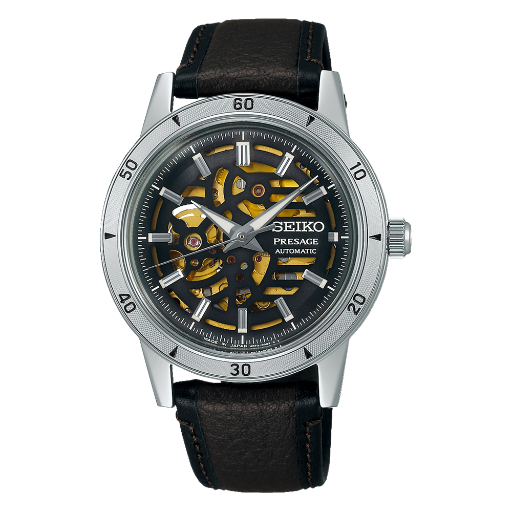 Seiko Men's Presage Style60's Skeleton Automatic Watch - SSA461J