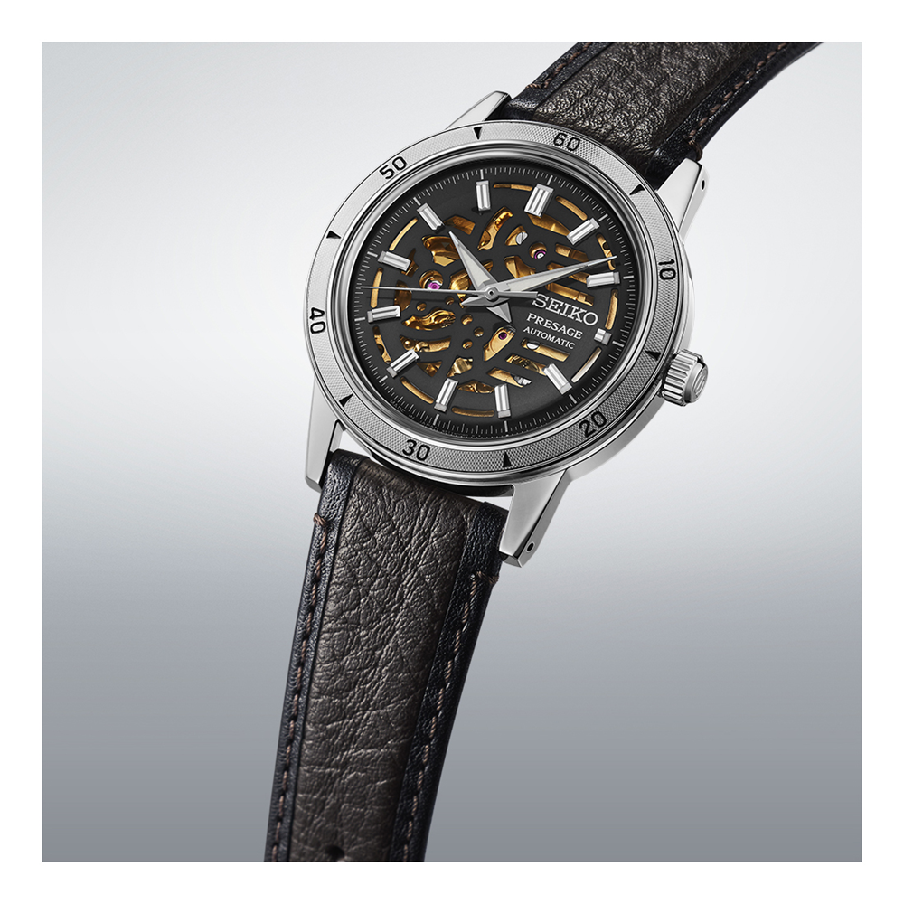 Seiko Men's Presage Style60's Skeleton Automatic Watch - SSA461J