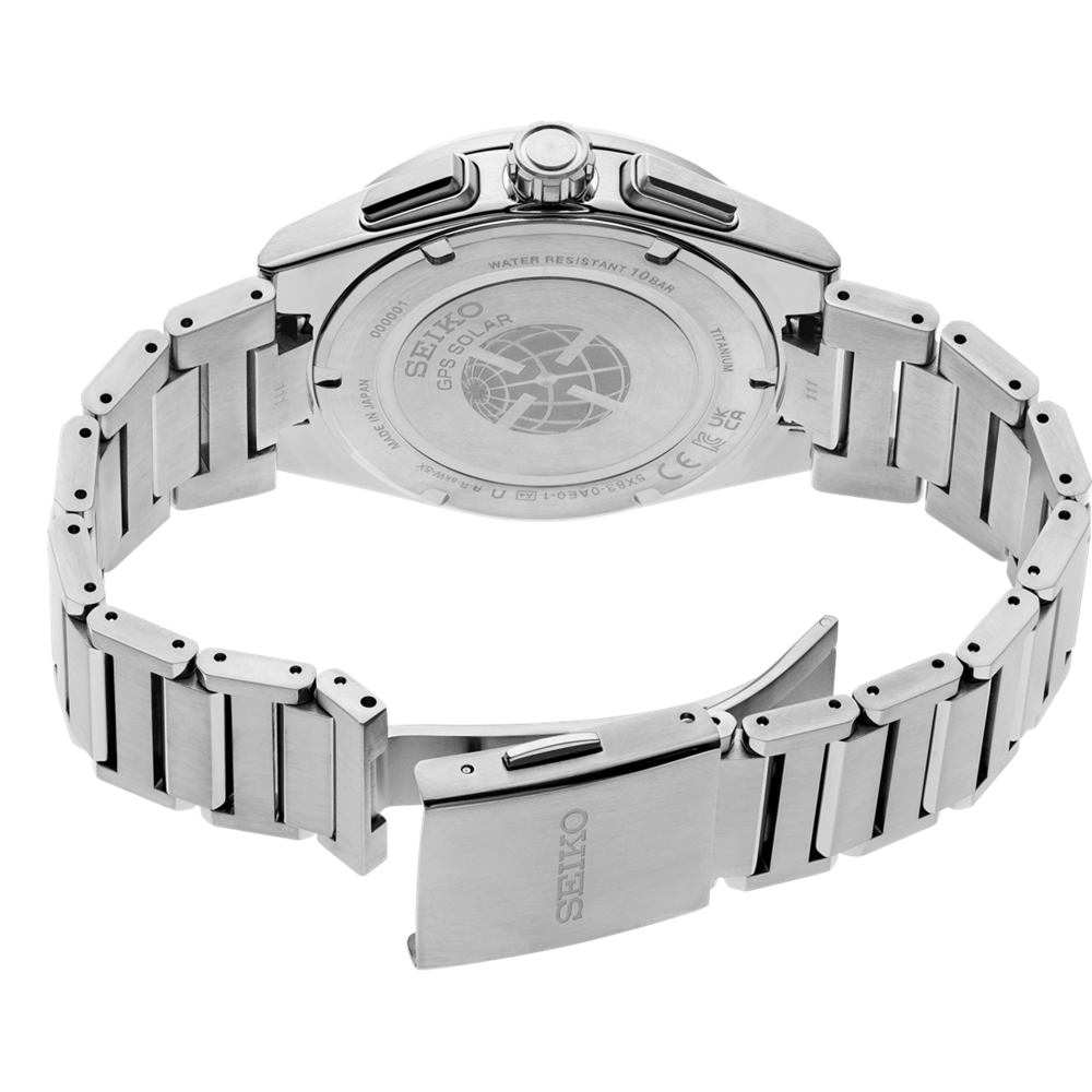 Seiko Astron Men's Solar GPS Dual Time Chronograph- SSH163J