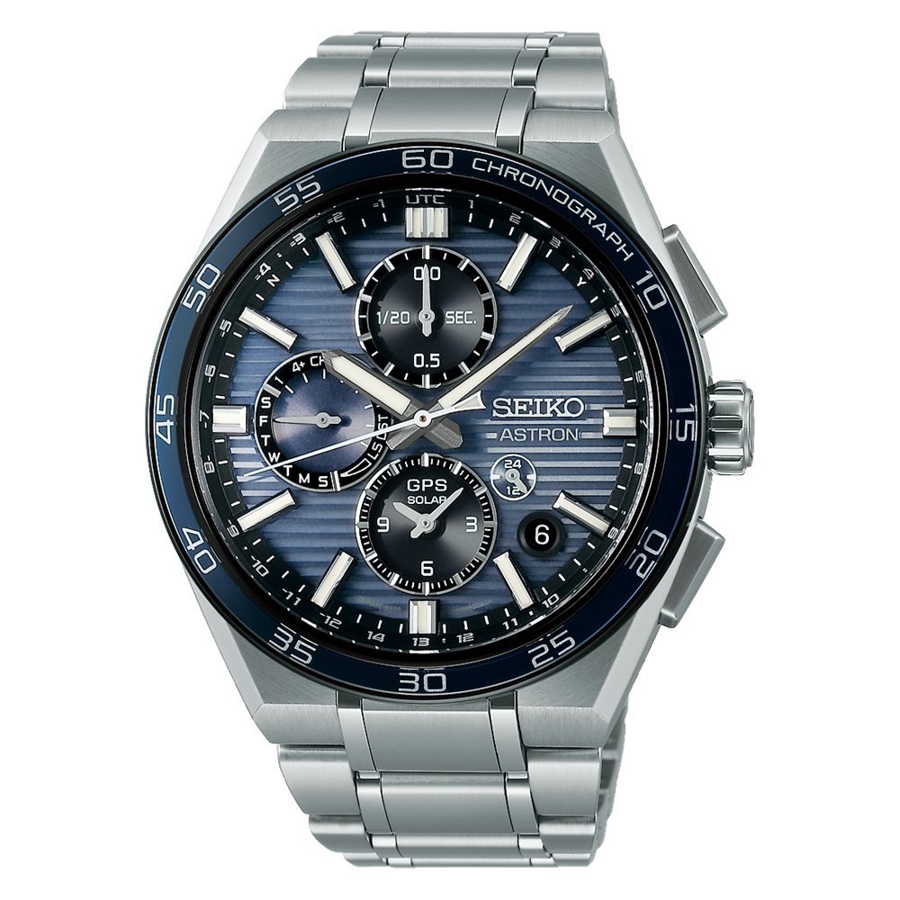 Seiko Astron Men's Solar GPS Dual Time Chronograph- SSH175J
