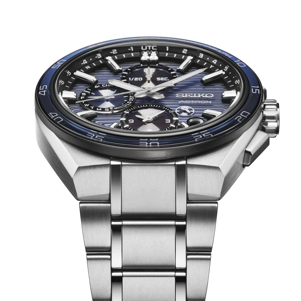 Seiko Astron Men's Solar GPS Dual Time Chronograph- SSH175J