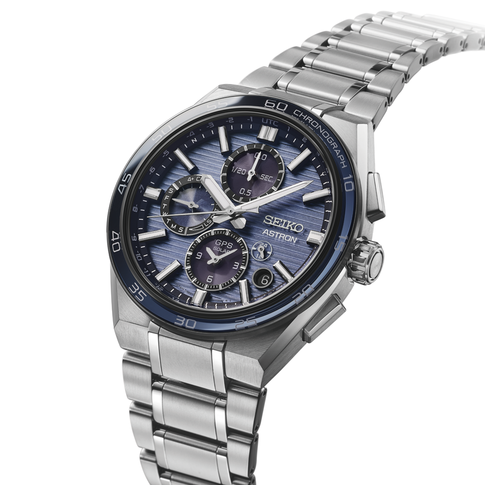 Seiko Astron Men's Solar GPS Dual Time Chronograph- SSH175J