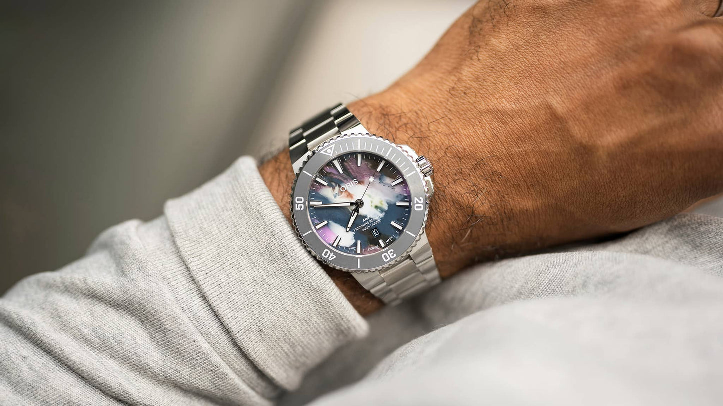 Oris Aquis 43.5mm Upcycle Divers Watch - 73377894150-MB
