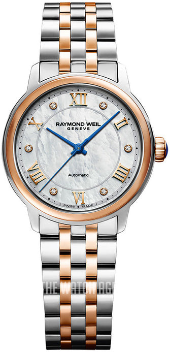 Raymond Weilmaestro White/Rose Gold Colored Steel 31 mm - 2131Sp500966