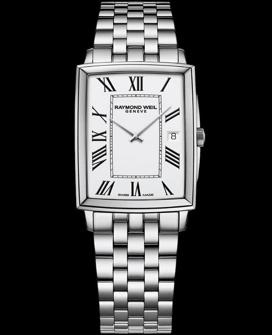 Raymond Weil Toccata Men's Classic Rectangular Stainless Steel Watch, 37 X 29 mm - 5425-ST-00300