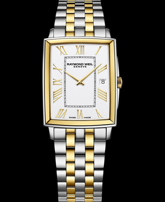 Raymond Weil Toccata Men's Classic Rectangular Two-Tone Watch, 37 X 29 mm - 5425Stp00308