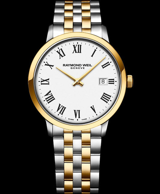 Raymond Weil Toccata Men's Classic Two-Tone White Dial Quartz Watch, 39mm - 5485Stp00300