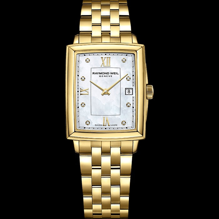 Raymond Weil Toccata Ladies Gold Diamond Quartz Watch, 22.6 X 28.1 mm - 5925P00995