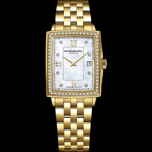 Raymond Weil Toccata Ladies 68 Diamonds Gold Quartz Watch, 22.6 X 28.1 mm - 5925Ps00995