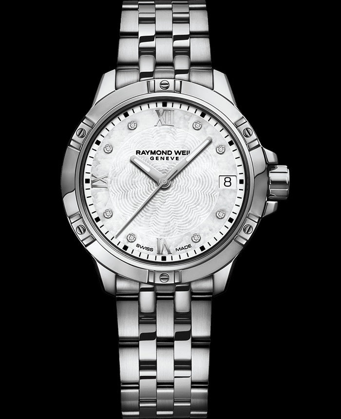 Raymond Weil Tango Classic Ladies Quartz 8 Diamond Steel Watch, 30mm - 5960St00995