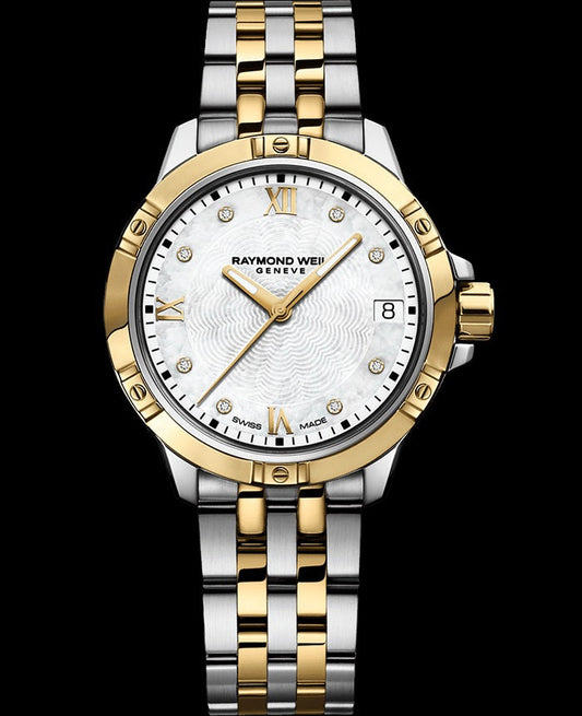 Raymond Weil Tango Classic Ladies Quartz Gold Two-Tone Stainless Steel Diamond Watch, 30mm - 5960Stp00995