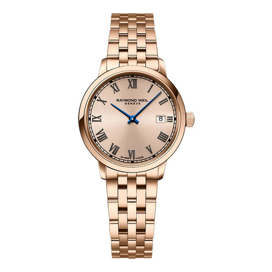 Raymond Weil Toccata Women's Rose Gold Bracelet Rose Dial Watch 29mm - 5985P500859