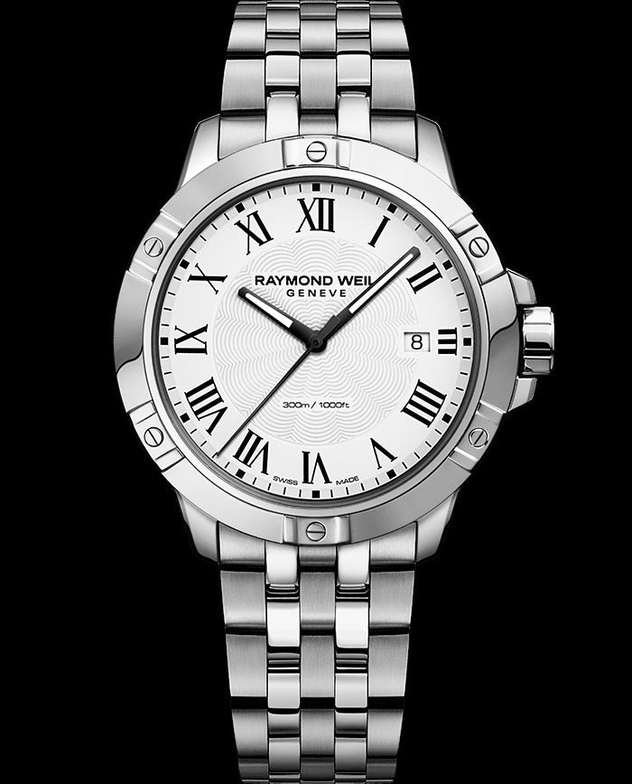 Raymond Weil Tango Classic Men's Quartz Stainless Steel White Dial Watch, 41mm - 8160St00300