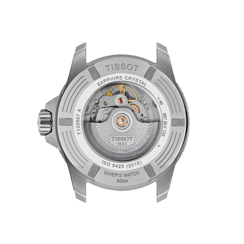 Tissot Seastar 2000 Powermatic 80 44mm Men's Diver Watch - T120.907.11.051.00