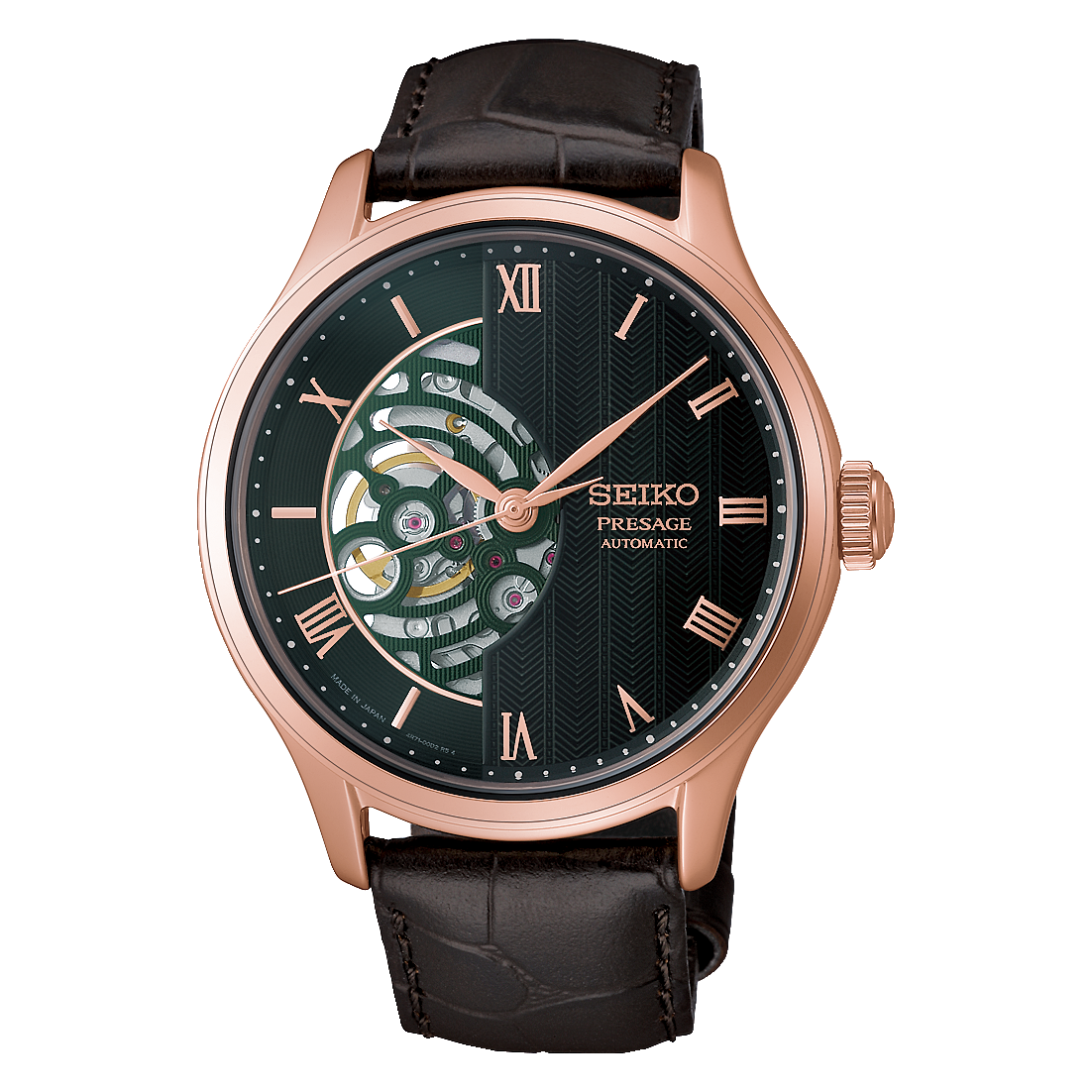 Seiko Presage Japanese Garden Open Heart 41.8mm Automatic Watch - HCB007J