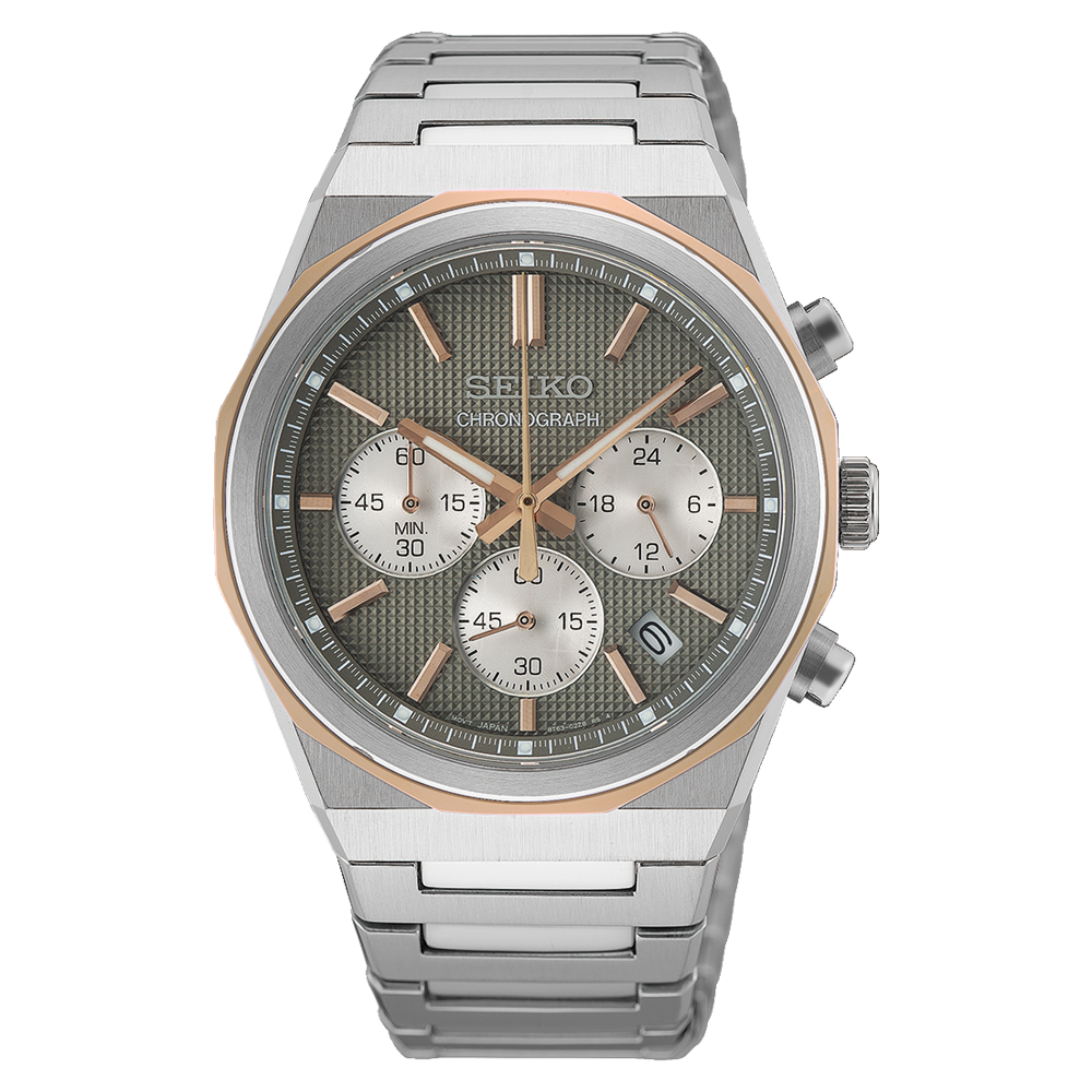 Seiko Essential Time 40mm Quartz Chronograph - HGK002P