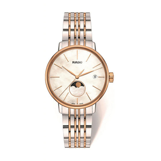 Rado Coupole Classic Quartz Mother Of Pearl Moonphase Rose Gold - R22883943