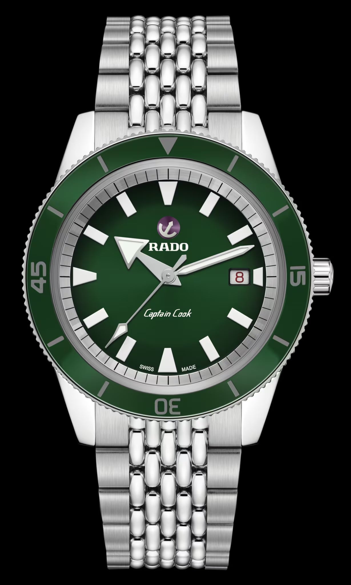 Rado Captain Cook Automatic 42.0 Mm Green Dial - R32505318