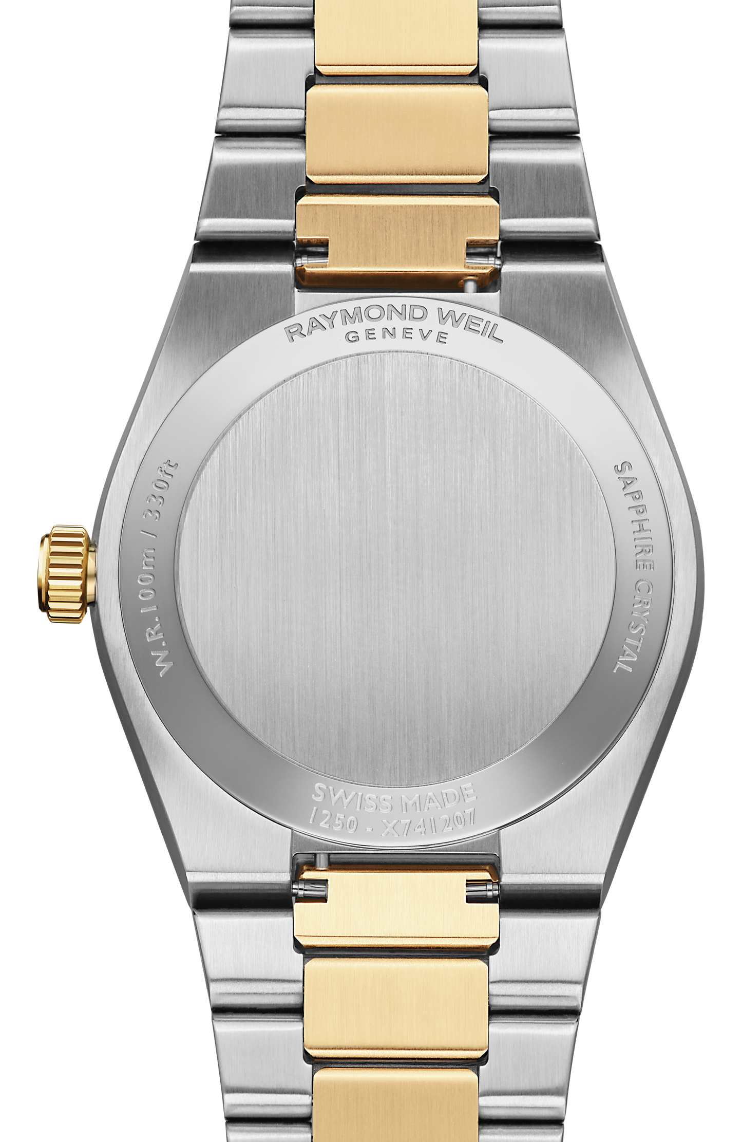 Raymond Weil A.R.T. Mother-of-pearl Dial Diamond-Set Bezel Integrated Bracelet Two-Tone Stainless Steel 30mm Ladies Watch - 1250-SPS-97081