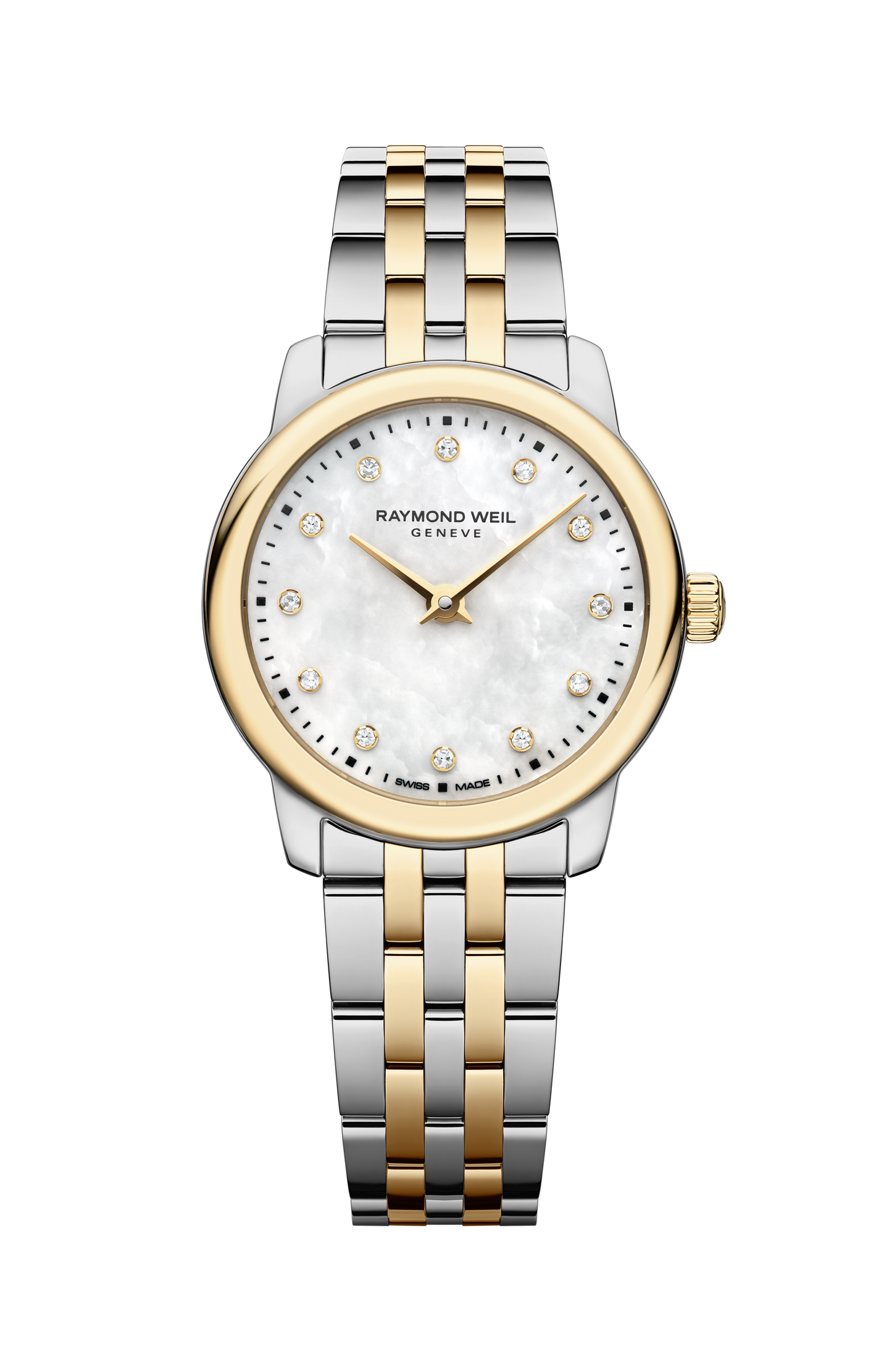 Raymond Weil Toccata Ladies Classic Two-Tone Gold Diamond Steel Quartz Watch, 24 mm - 5024-STP-97081
