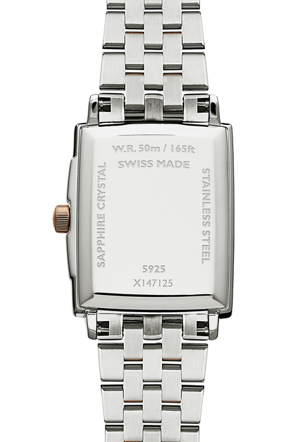 Raymond Weil Toccata Ladies Two-tone Rose Gold Quartz Steel Watch, 22 x 28 mm - 5925-SP5-00300