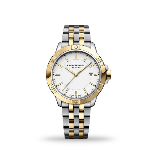 Raymond Weil Tango Classic Men's Quartz Two-Tone Gold Steel Bracelet Watch, 41mm - 8160-STP-30041