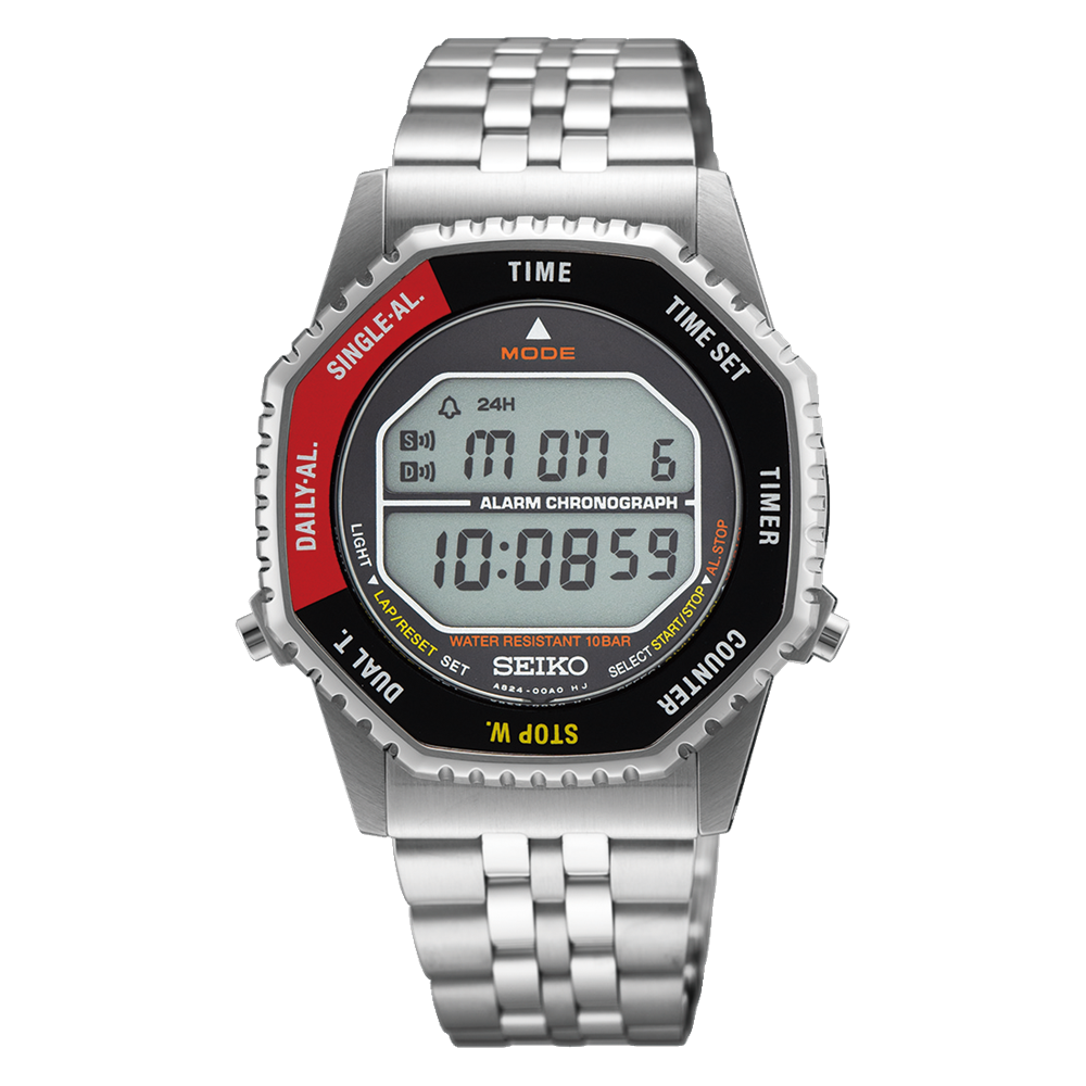 Seiko Rotocall Digital Conceptual Alarm Chronograph 37mm - SMGG19P