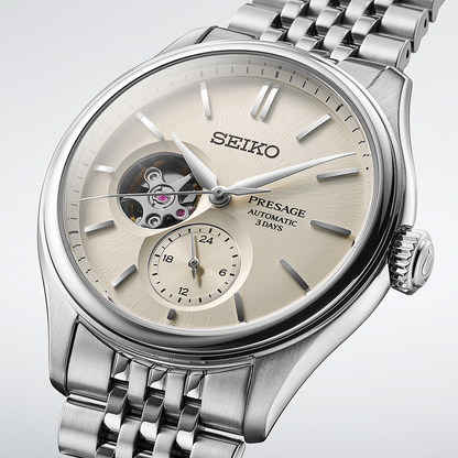 Seiko Presage Classic Open Heart Men's Watch 40.2mm - SPB469J