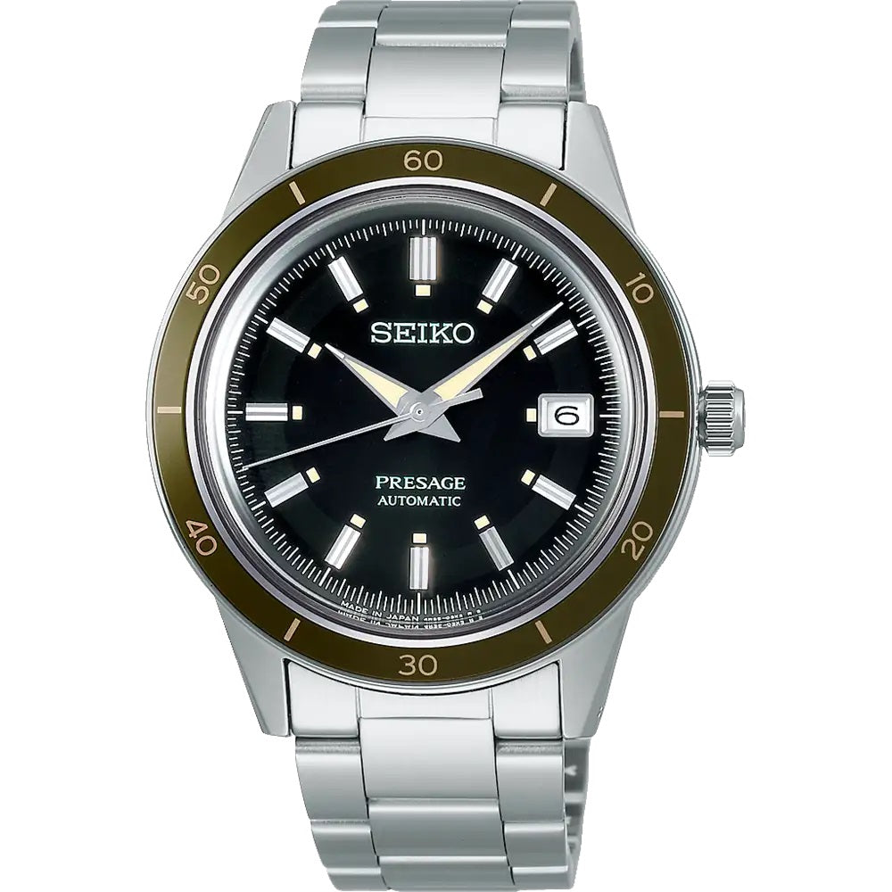 Seiko Style 60'S Automatic Black Dial Watch - Srpg07J