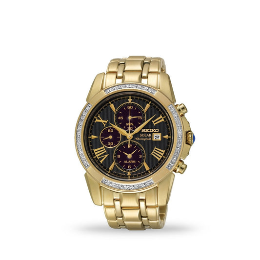 Seiko Le Grand Sport Gold Watch Ssc314 - Ssc314P