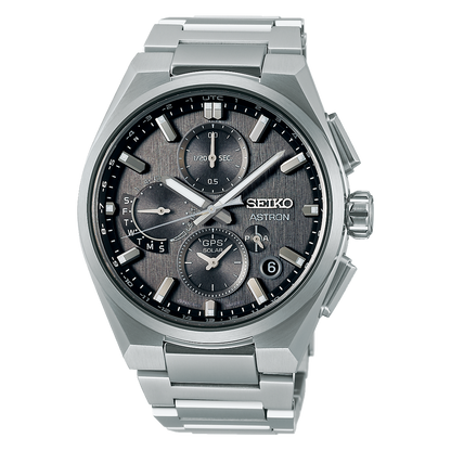 Seiko Astron Men's Solar GPS Dual Time Chronograph- SSH163J