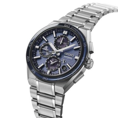 Seiko Astron Men's Solar GPS Dual Time Chronograph- SSH175J