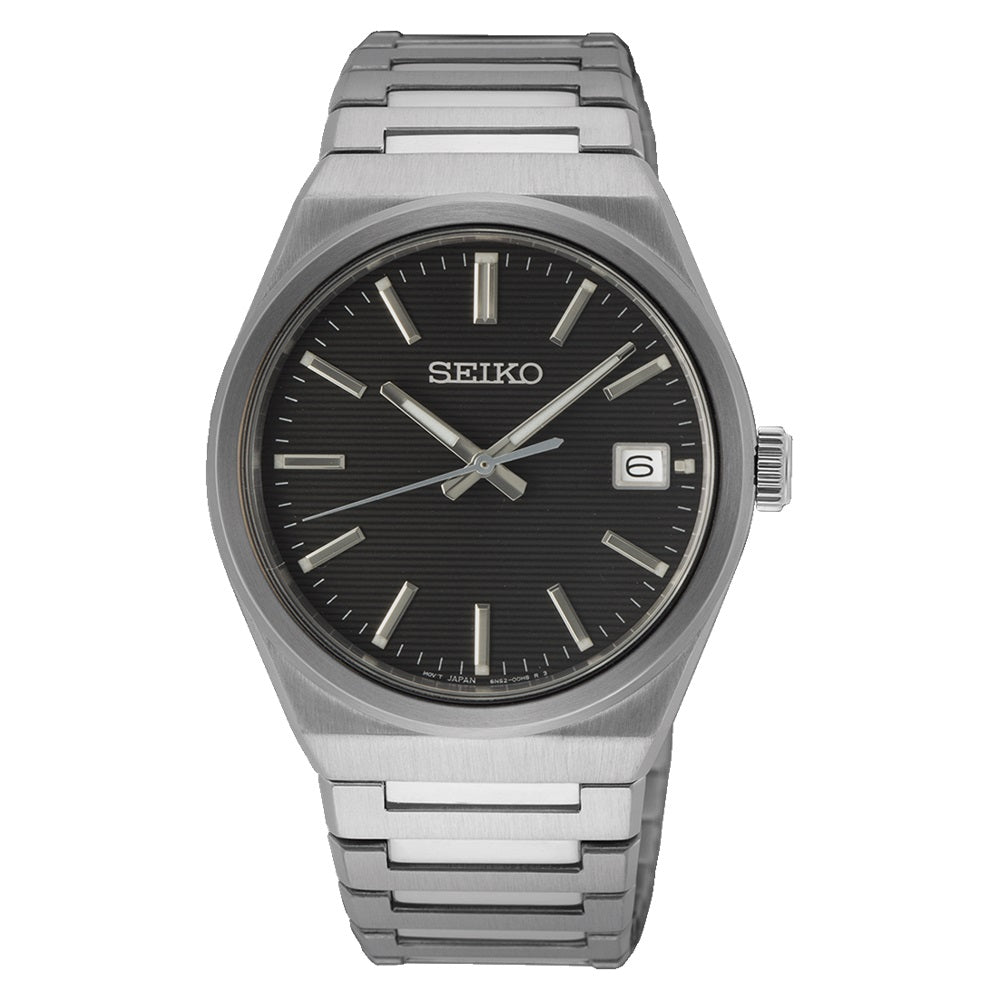 Seiko Conceptual Analogue Black Dial - Sur557P