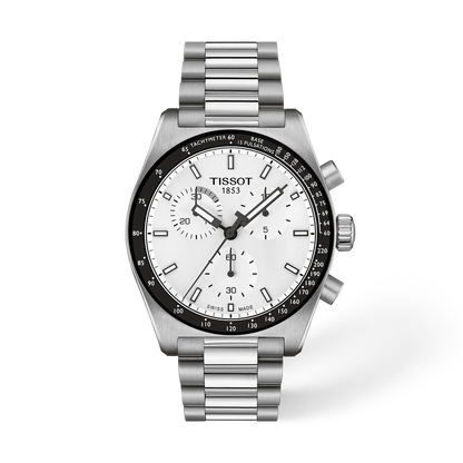Tissot PR516 Chronograph 40mm White Dial Men's Watch - T1494171101100