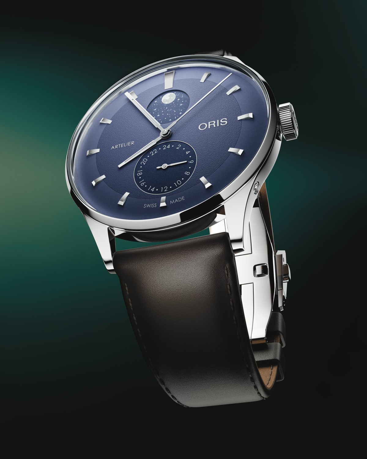 Oris Artelier Complication 39.5mm Leather Strap Watch - 78278114055-LS