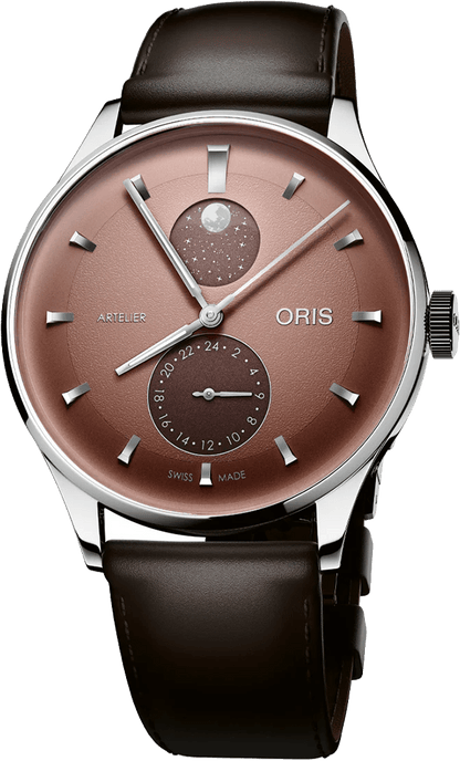 Oris Artelier Complication 39.5mm Leather Strap Watch - 78278114056-LS