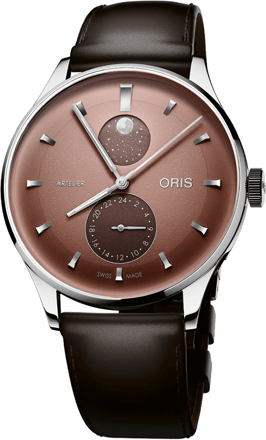Oris Artelier Complication 39.5mm Leather Strap Watch - 78278114056-LS
