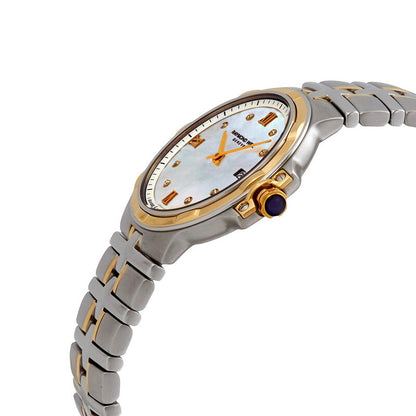 Raymond Weil Two- Tone Parsifal Mother of Pearl Dial 30mm Ladies Watch-5180-stp-00995