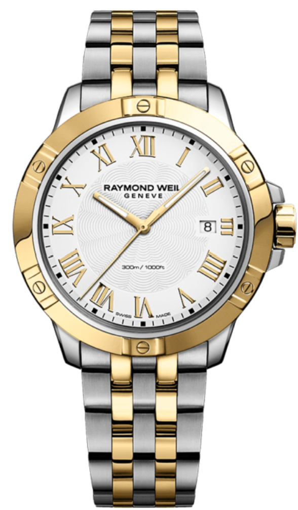 Raymond Weil Tango Classic Men's Quartz Two-Tone Gold Steel Bracelet Watch, 41mm - 8160Stp00308